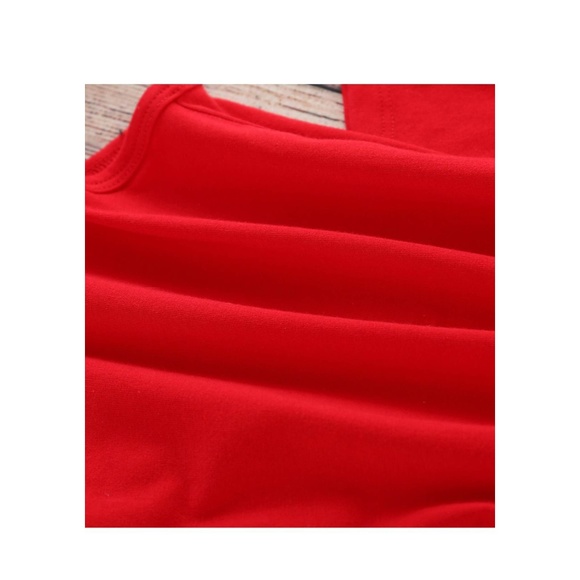 Red Onsie Romper 1st Christmas Baby Boy Girl - Picture 8 of 8